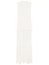 Jil Sander Turtleneck Maxi Dress In Neutrals
