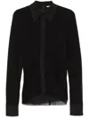 Jil Sander Women Double Layer Shirt In Black
