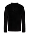 Jil Sander Fine Open-stitch Knit Crewneck Sweater In Black