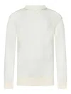 Jil Sander Open-stitch Cotton Crepe Crewneck Sweater In Multi