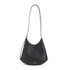 Jil Sander Crescent-shaped Shoulder Bag With Adjustable Strap In Black