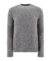 Jil Sander Luxurious Wool And Alpaca Blend Sweater With Regular Fit And Sophisticated Texture In Gray