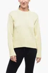 Jil Sander Sweatshirt With Logo Patch In Yellow