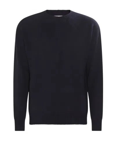 Jil Sander Crew Neck Cashmere Jumper In Black