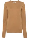 Jil Sander Crew-neck Cashmere Jumper In Neutrals