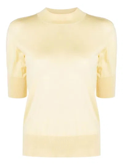 Jil Sander Crew-neck Cashmere T-shirt In Neutral