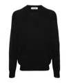 Jil Sander Crew-neck Wool Jumper In Black