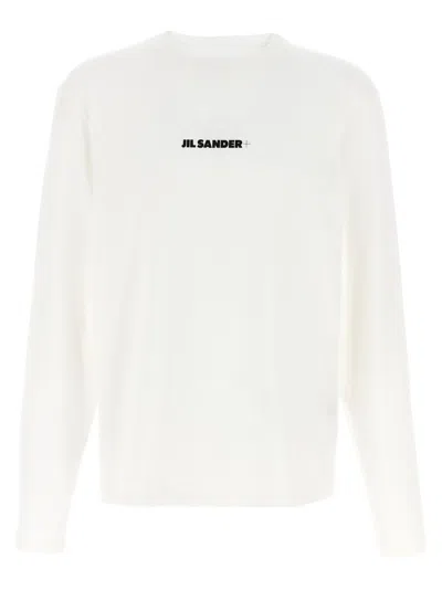 Jil Sander Crew Neck Cotton T-shirt In White