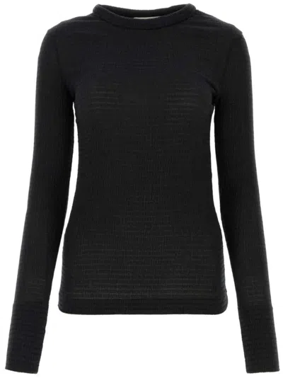 JIL SANDER CREW-NECK FITTED SWEATER