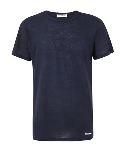 Jil Sander Crew-neck Fitted T-shirt In Black
