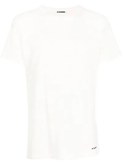 Jil Sander Crew-neck Fitted T-shirt In White