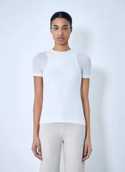 Jil Sander Crew Neck Fitted T-shirt In White