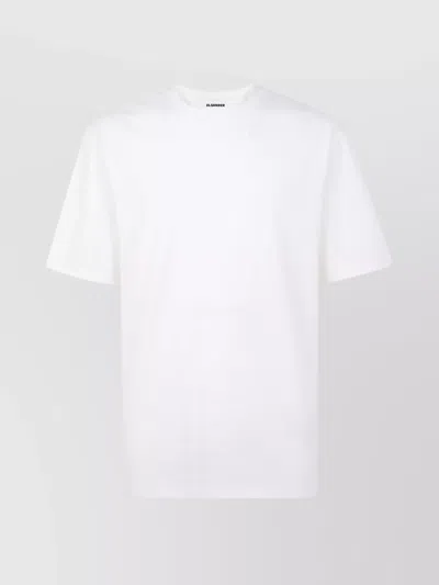 JIL SANDER CREW NECK GRAPHIC PRINT T-SHIRT SHORT SLEEVES
