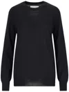 Jil Sander Knit Crewneck Sweater Raglan Sleeves In Blue