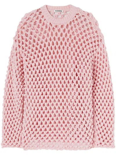 Jil Sander Crew-neck Jumper In Pink