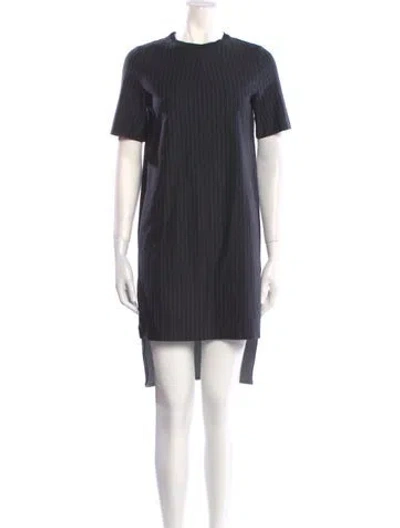 Pre-owned Jil Sander Crew Neck Knee-length Dress In Blue