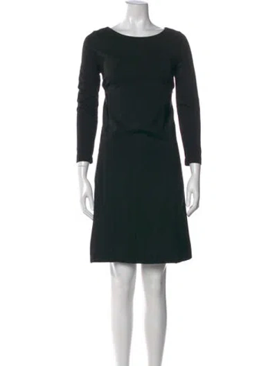 Pre-owned Jil Sander Crew Neck Knee-length Dress In Blue