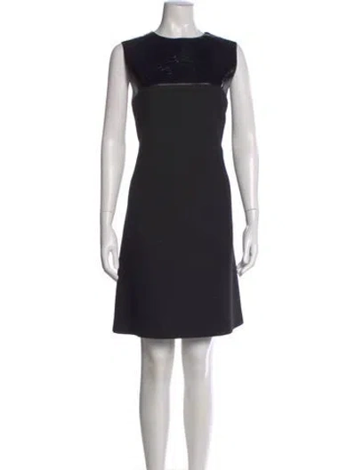 Pre-owned Jil Sander Crew Neck Knee-length Dress In Blue