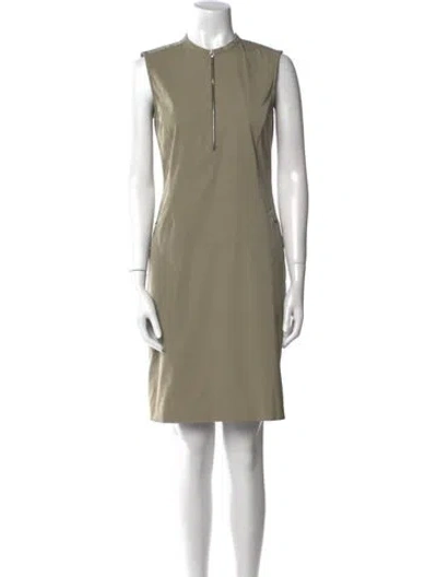 Pre-owned Jil Sander Crew Neck Knee-length Dress In Neutral
