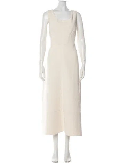 Pre-owned Jil Sander Crew Neck Knee-length Dress W/ Tags In Neutral