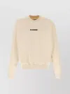 Jil Sander Crew Neck Sweatshirt With Signature Logo