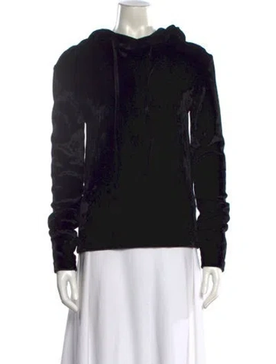 Pre-owned Jil Sander Crew Neck Long Sleeve Hoodie In Black