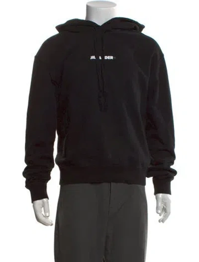 Pre-owned Jil Sander Crew Neck Long Sleeve Hoodie In Black