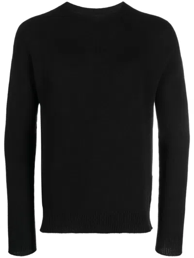 Jil Sander Crew-neck Long-sleeve Jumper In Black