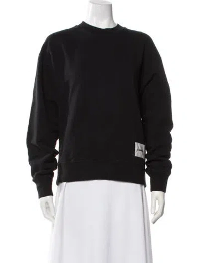 Pre-owned Jil Sander Crew Neck Long Sleeve Sweatshirt In Black