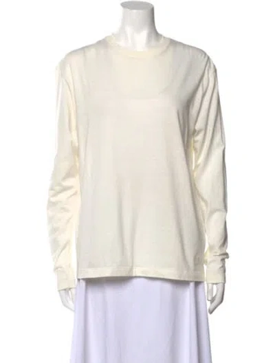 Pre-owned Jil Sander Crew Neck Long Sleeve Sweatshirt In Neutral