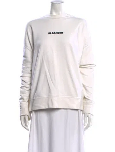 Pre-owned Jil Sander Crew Neck Long Sleeve Sweatshirt In Neutral