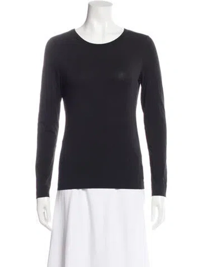 Pre-owned Jil Sander Crew Neck Long Sleeve Top In Gray