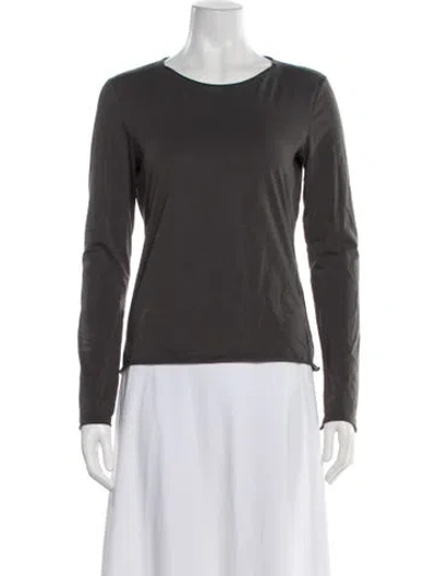 Pre-owned Jil Sander Crew Neck Long Sleeve Top In Gray
