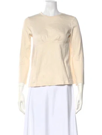 Pre-owned Jil Sander Crew Neck Long Sleeve Top In Neutral