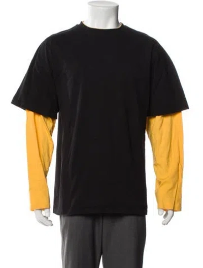 Pre-owned Jil Sander Crew Neck Long Sleeve T-shirt In Black