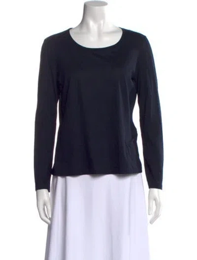 Pre-owned Jil Sander Crew Neck Long Sleeve T-shirt In Blue