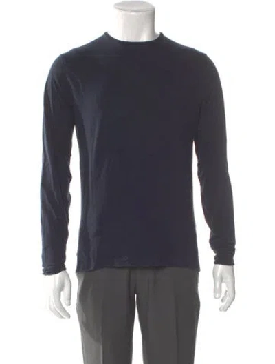 Pre-owned Jil Sander Crew Neck Long Sleeve T-shirt In Blue