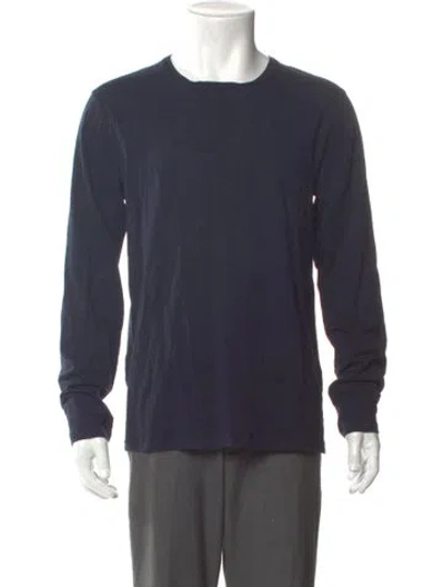Pre-owned Jil Sander Crew Neck Long Sleeve T-shirt In Blue