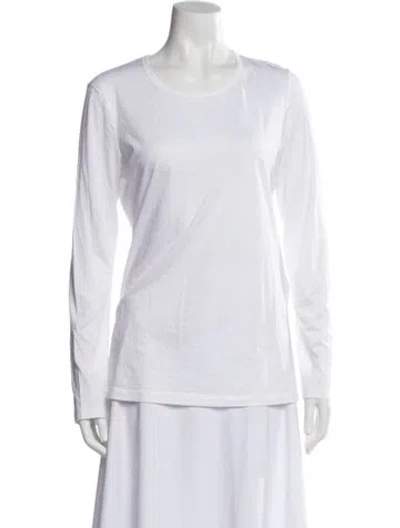 Pre-owned Jil Sander Crew Neck Long Sleeve T-shirt In White