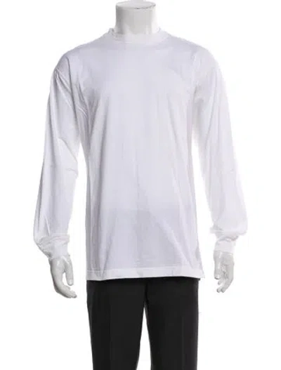 Pre-owned Jil Sander Crew Neck Long Sleeve T-shirt In White