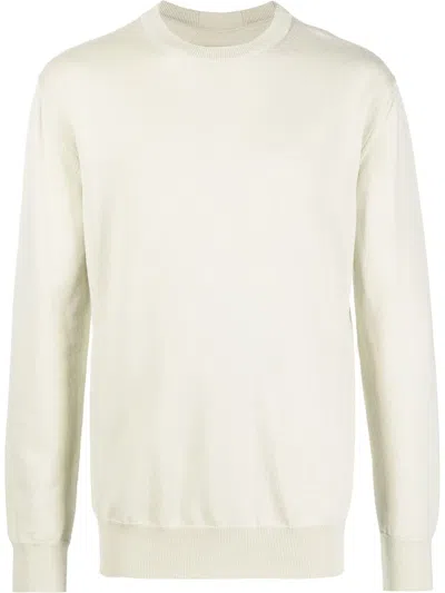 Jil Sander Crew-neck Merino Wool Jumper In Nude