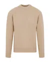 Jil Sander Crew-neck Merino Wool Jumper In Nude