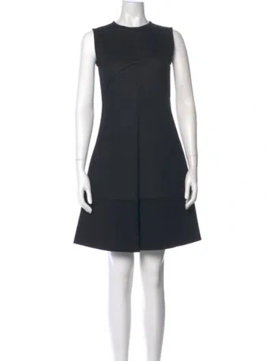 Pre-owned Jil Sander Crew Neck Mini Dress In Blue