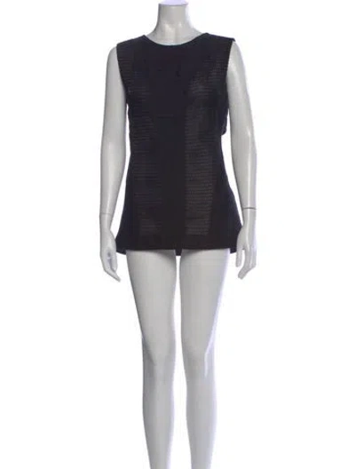 Pre-owned Jil Sander Crew Neck Mini Dress In Blue