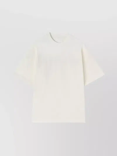 Jil Sander Crew Neck Oversized Fit Short Sleeves T-shirt In White