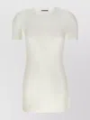 Jil Sander Crew Neck Plain Design Short Sleeves Slim Fit Soft Fabric