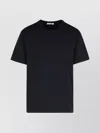 Jil Sander Crew Neck Plain Short Sleeves T-shirt In Black