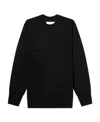 Jil Sander Crew Neck Pullover Sweater In Black