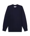 Jil Sander Crew Neck Pullover Sweater In Black