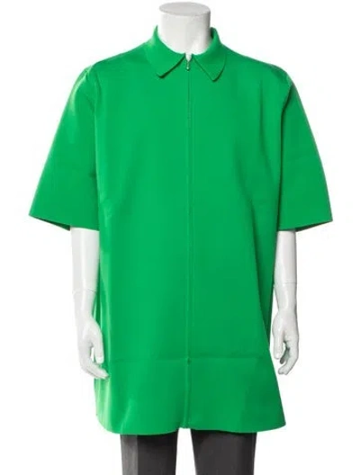 Pre-owned Jil Sander Crew Neck Short Sleeve Polo Shirt In Green